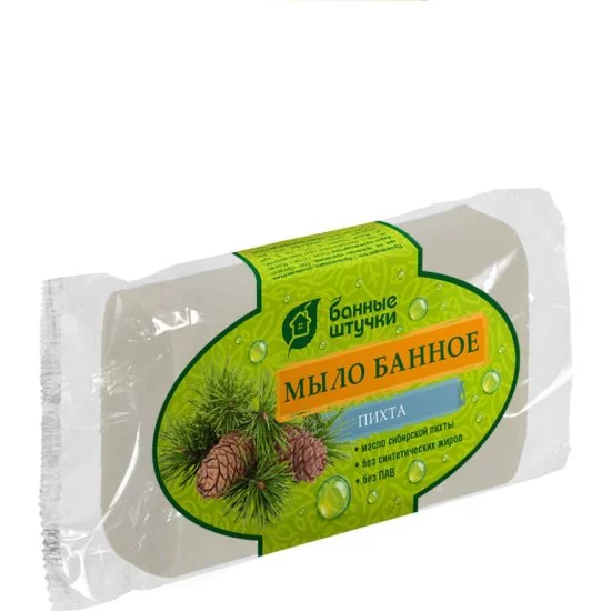 Кусковое банное мыло для бани и сауны Банные штучки пихта