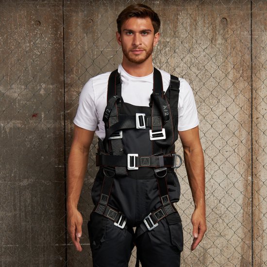 Страховочная система Delta Plus лента с индикатором падения черная (HAR24HXX)