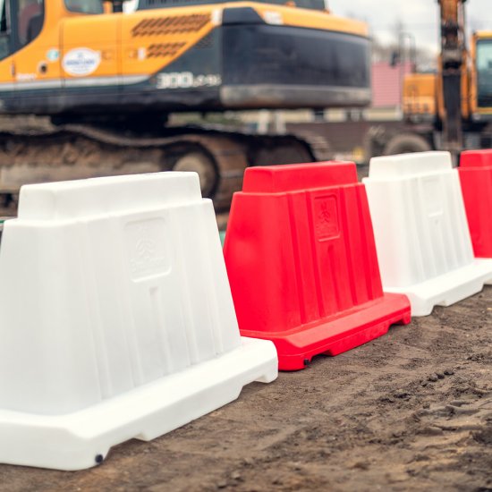 Дорожный блок вставной Экопром 1200 мм 20 л белый