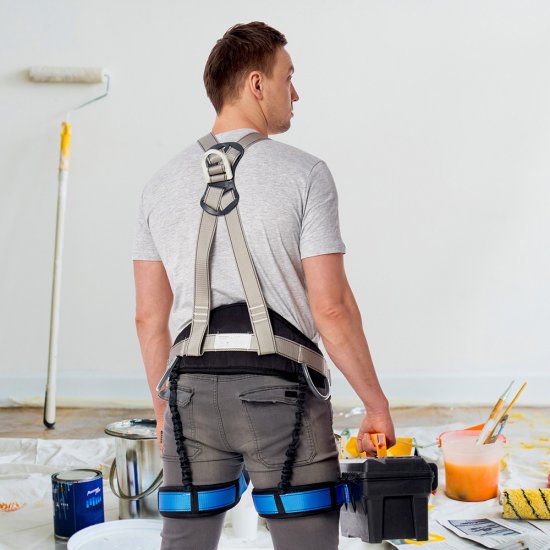 Страховочная система Окапром СП-5 лента синяя/серая (0172)