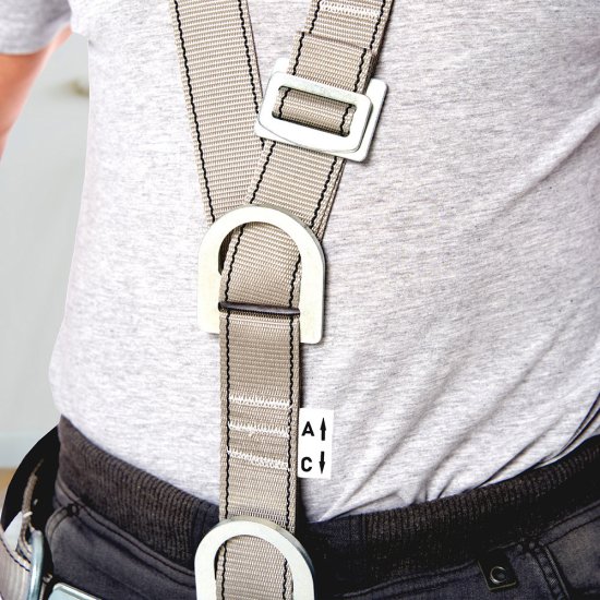 Страховочная система Окапром СП-5 лента синяя/серая (0172)