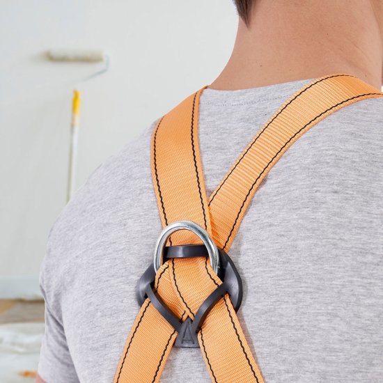 Страховочная система Окапром УСП-2Ж лента оранжевая/синяя (0021)
