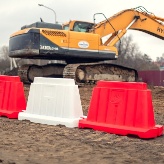 Дорожный блок вставной Экопром 1200 мм 20 л красный