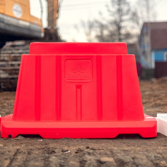 Дорожный блок вставной Экопром 1200 мм 20 л красный