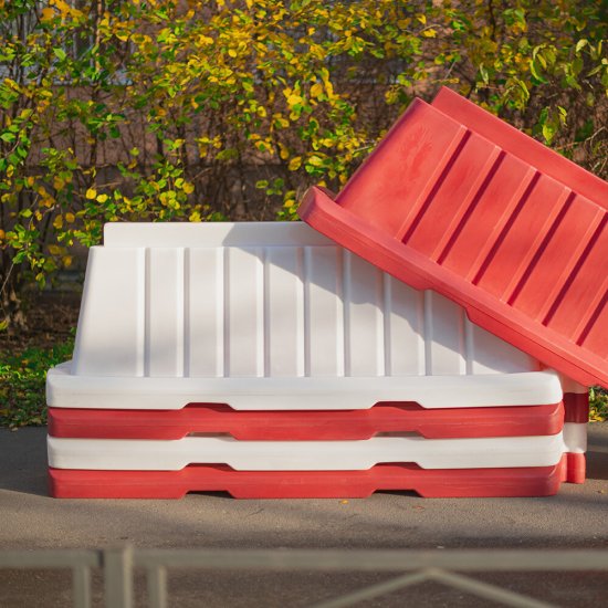 Дорожный блок вставной Экопром 2000 мм 25 л белый