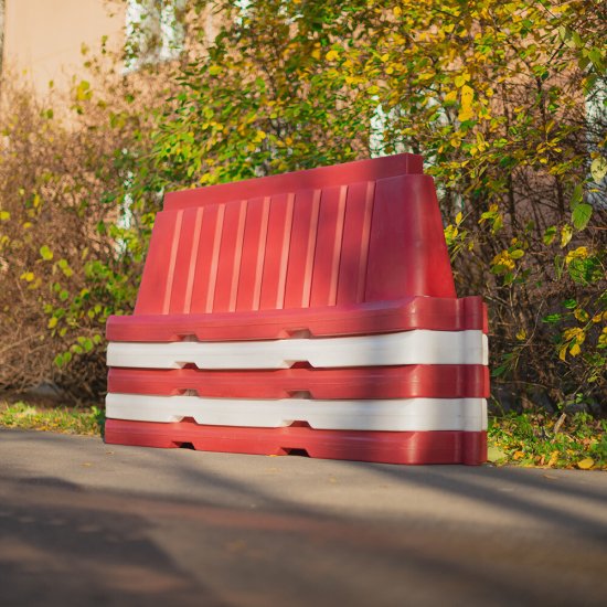 Дорожный блок вставной Экопром 2000 мм 25 л красный