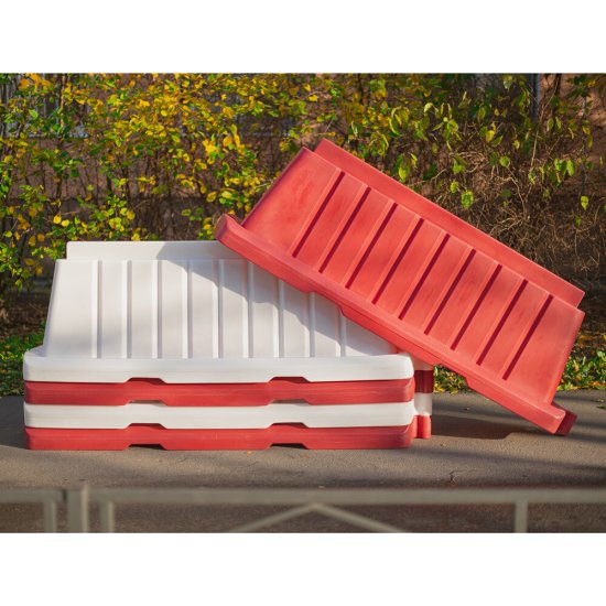 Дорожный блок вставной Экопром 2000 мм 25 л красный