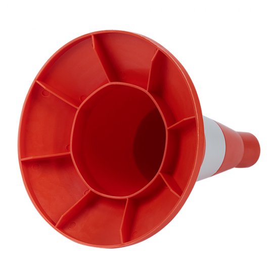 Конус дорожный Протэкт 320 мм упругий со светоотражающей лентой