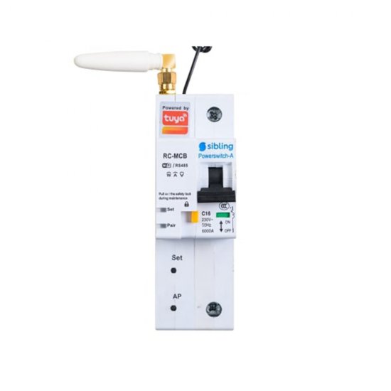 Умный автоматический выключатель Sibling Smart Home Powerswitch-A32 1P 3 кА на DIN-рейку
