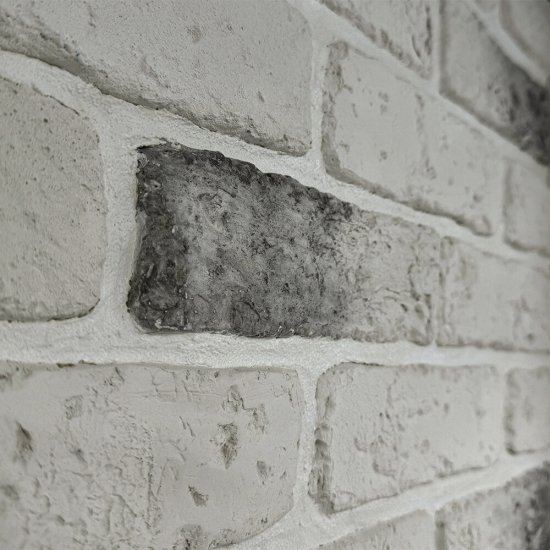 Искусственный камень Monte Alba Честер Брик белый с серыми прокрасами (38 шт.=0,536 кв.м)