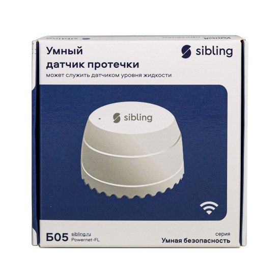 Умный датчик протечки Sibling Smart Home Powernet-FL белый