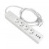 Умный удлинитель EKF Connect Wi-Fi 4 розетки 2 USB + 1 USB Type-C 1,8 м белый