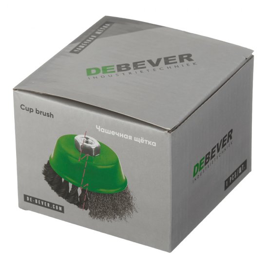 Корщетка для УШМ и УПМ Debever мягкая чашеобразная d100 мм М14 сталь
