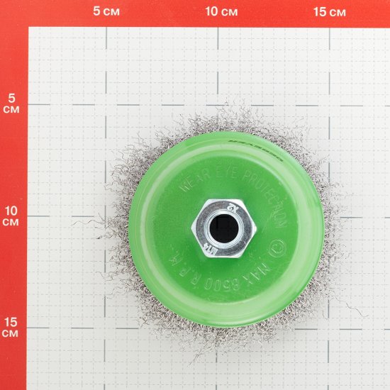 Корщетка для УШМ и УПМ Debever мягкая чашеобразная d100 мм М14 сталь