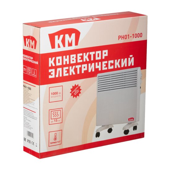 Конвектор электрический КМ механический термостат 1000 Вт