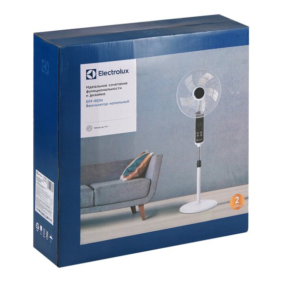 Вентилятор напольный Electrolux EFF-901N 3 скорости 45 Вт