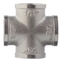 Крестовина Valtec 1/2 ВР(г) х 1/2 ВР(г) х 1/2 ВР(г) х 1/2 ВР(г) латунная (VTr.760.N.0004)