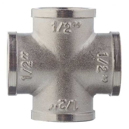 Крестовина Valtec 1/2 ВР(г) х 1/2 ВР(г) х 1/2 ВР(г) х 1/2 ВР(г) латунная (VTr.760.N.0004)
