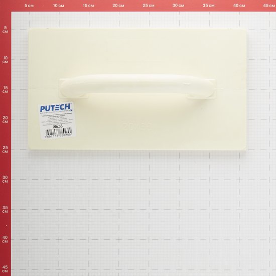 Терка пенополиуретановая Putech 360х200 мм гладкая с эргономичной ручкой