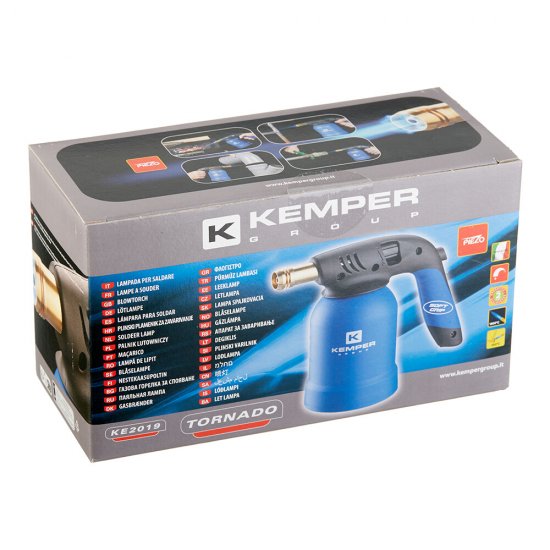 Лампа паяльная газовая Kemper с пьезоподжигом (КЕ2019)
