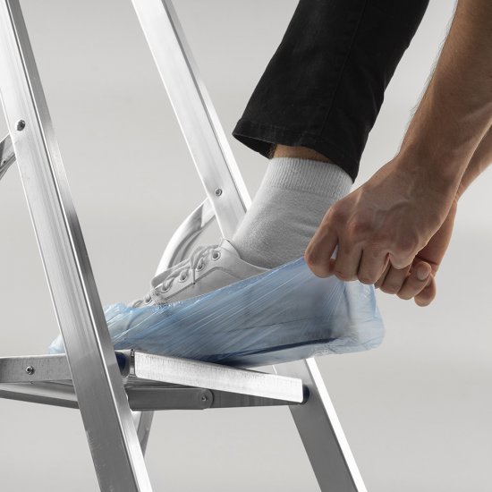 Бахилы одноразовые размер 40-47 голубые (50 пар) (89553)