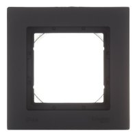 Рамка Systeme Electric AtlasDesign Aqua одноместная карбон (ATN441001)