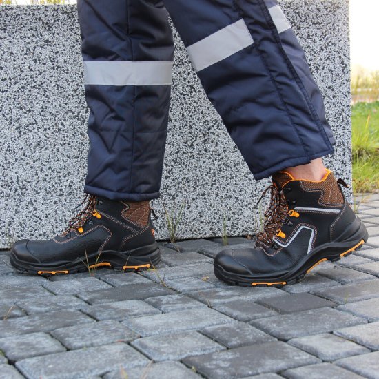 Ботинки рабочие кожаные размер 43 черные Мистраль Perfect Protection (124904)