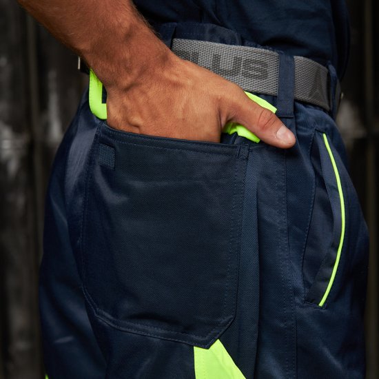 Брюки рабочие сигнальные Delta Plus 48-50 рост 172-180 см желтые