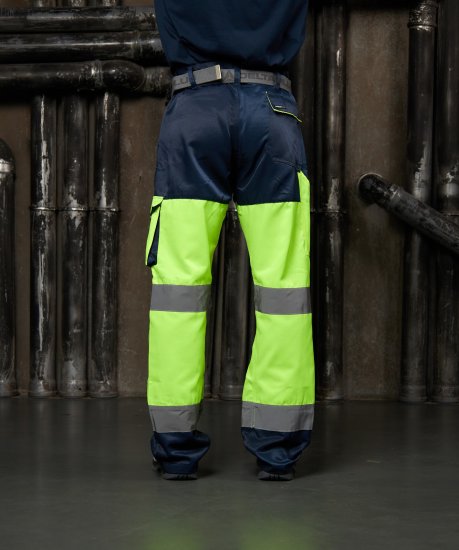 Брюки рабочие сигнальные Delta Plus 44-46 рост 164-172 см желтые
