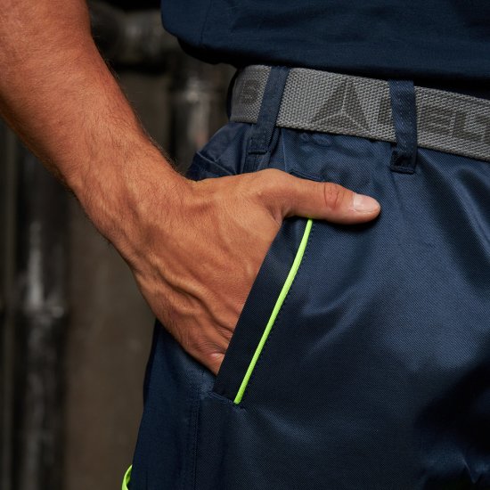 Брюки рабочие сигнальные Delta Plus 52-54 рост 180-188 см желтые