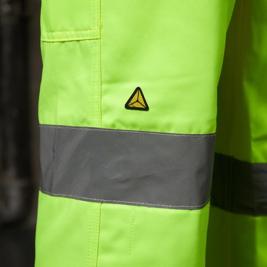 Брюки рабочие сигнальные Delta Plus 52-54 рост 180-188 см желтые