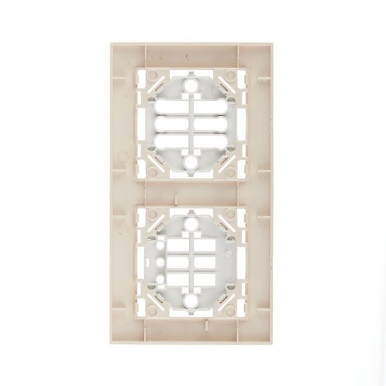 Рамка EKF Минск двухместная бежевая (ERM-G-302-20)