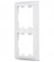 Рамка Systeme Electric Glossa двухместная белая (GSL000102)