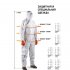 Комбинезон грязезащитный унисекс полиэстер Jeta Safety 52-54 (XL) рост 180-186 см серый (JPC75)