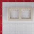 Рамка Systeme Electric AtlasDesign двухместная бежевая (ATN000202)