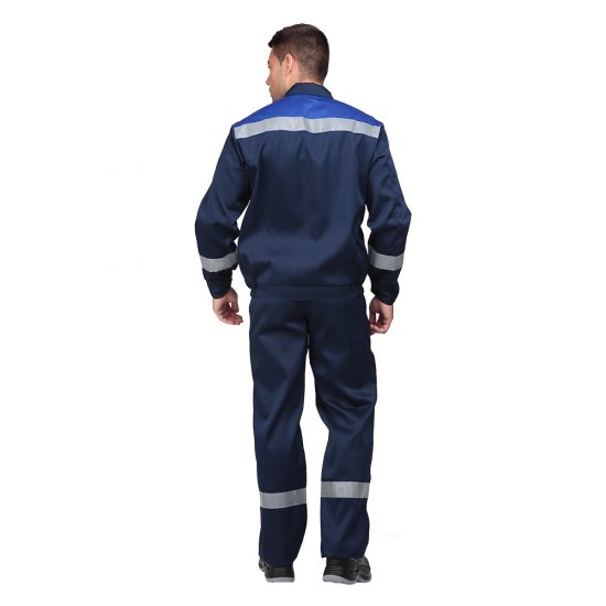 Костюм мужской защитный ГК Спецобъединение Мастер 48-50 рост 182-188 см темно-синий