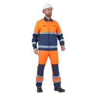 Костюм мужской сигнальный ГК Спецобъединение Брайт 56-58 рост 182-188 см оранжевый