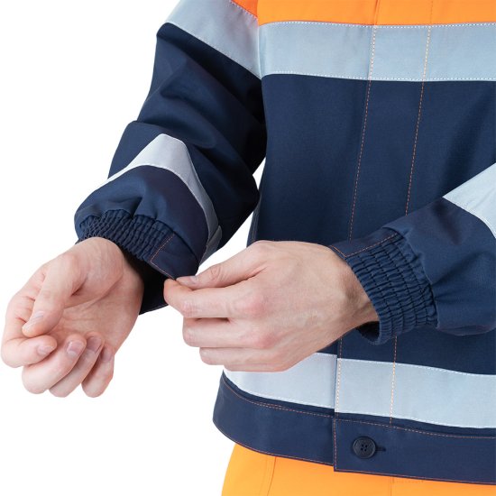 Костюм мужской сигнальный ГК Спецобъединение Брайт 56-58 рост 182-188 см оранжевый