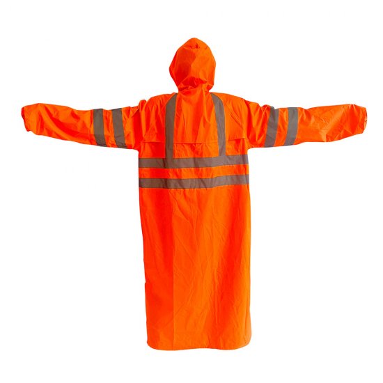 Плащ влагозащитный унисекс полиэстер с ПВХ покрытием КМ (one size) рост 180-186 см оранжевый (686883)