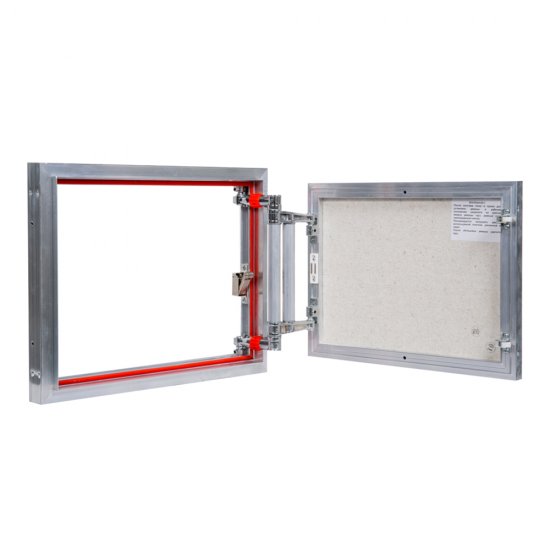 Люк ревизионный под плитку Практика EuroFormat-R алюминиевый 500х400 мм скрытый нажимной