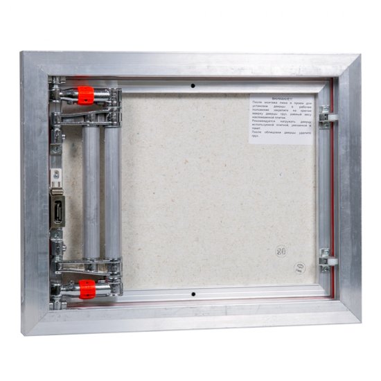 Люк ревизионный под плитку Практика EuroFormat-R алюминиевый 500х400 мм скрытый нажимной
