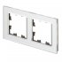 Рамка Systeme Electric AtlasDesign Nature двухместная алюминий (ATN320302)