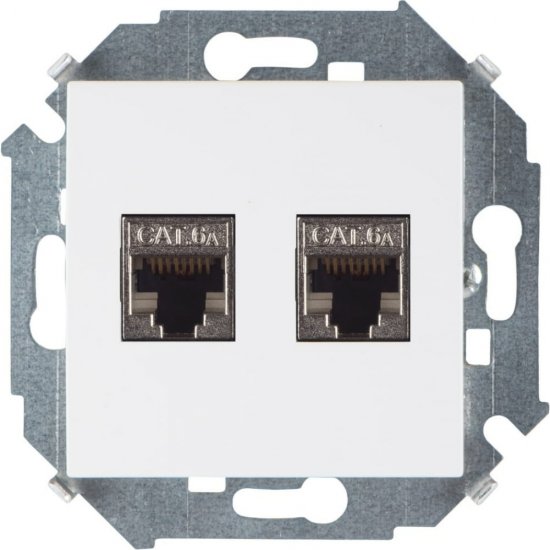 Компьютерная двойная розетка Simon 1591564-030