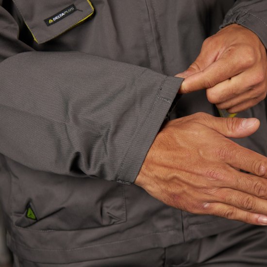 Куртка рабочая Delta Plus Panostyle 56-58 рост 180-188 см серая/зеленая