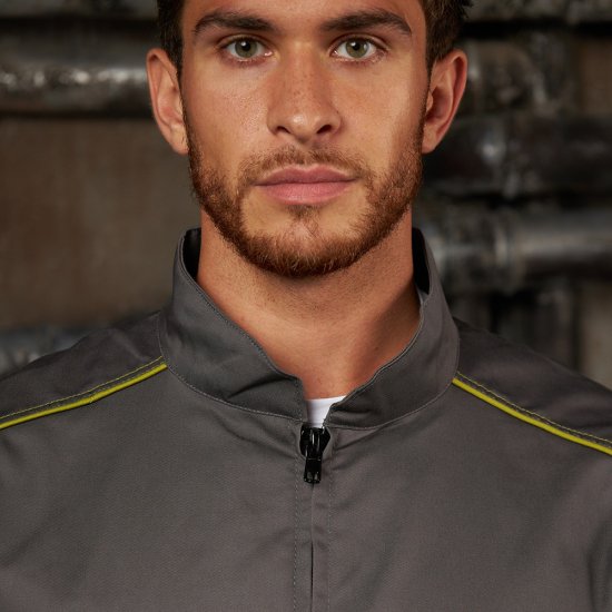 Куртка рабочая Delta Plus Panostyle 56-58 рост 180-188 см серая/зеленая