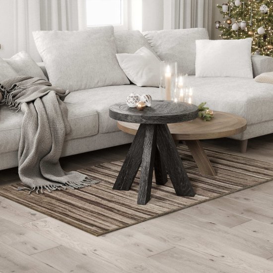 Ковер 1х1,5 м прямоугольный Рогожка серо-коричневый