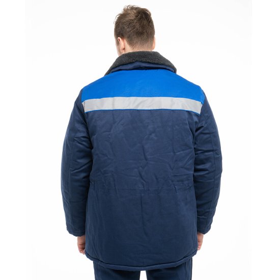 Куртка рабочая утепленная Спрут Бригадир 52-54 рост 170-176 см темно-синяя