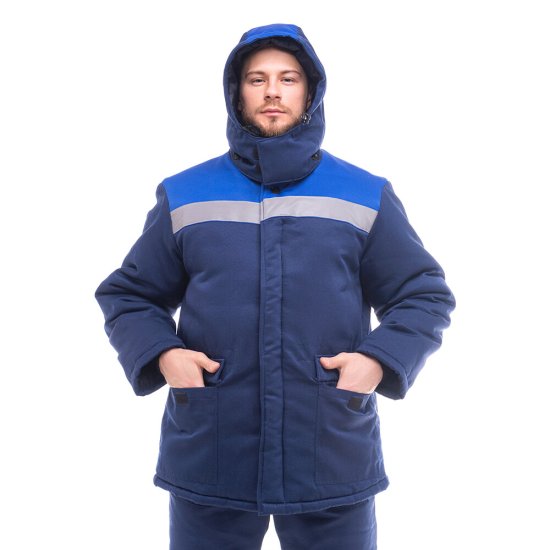 Куртка рабочая утепленная Спрут Бригадир 52-54 рост 170-176 см темно-синяя