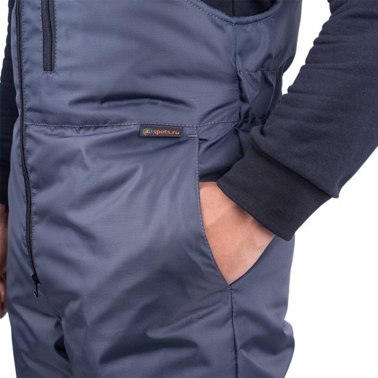 Костюм рабочий мужской утепленный ГК Спецобъединение Роуд 44-46 рост 158-164 см темно-серый/черный