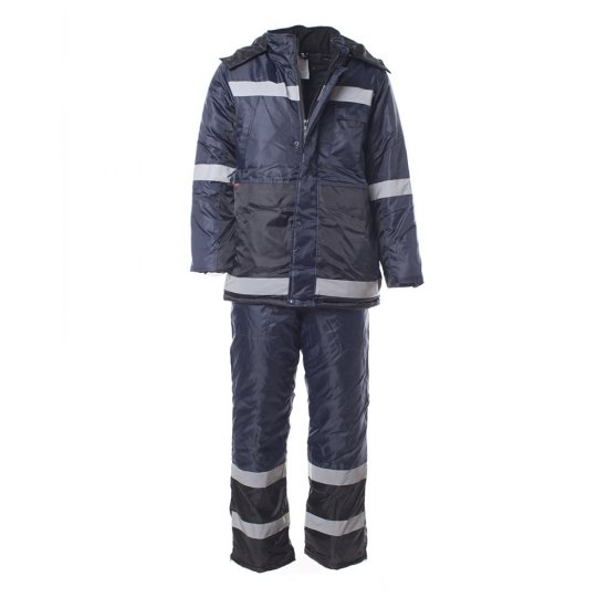 Костюм рабочий мужской утепленный Спрут Метео 56-58 рост 182-188 см темно-синий/черный